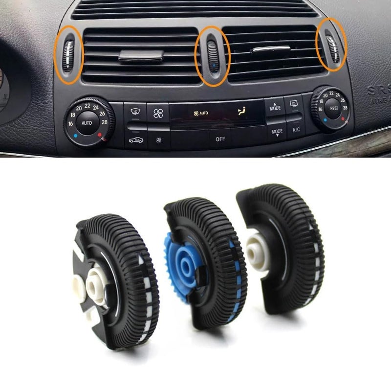 Goodithy 3PCS Dash Air Vent Roller Wheels for Mercedes Benz E Class - Image 1