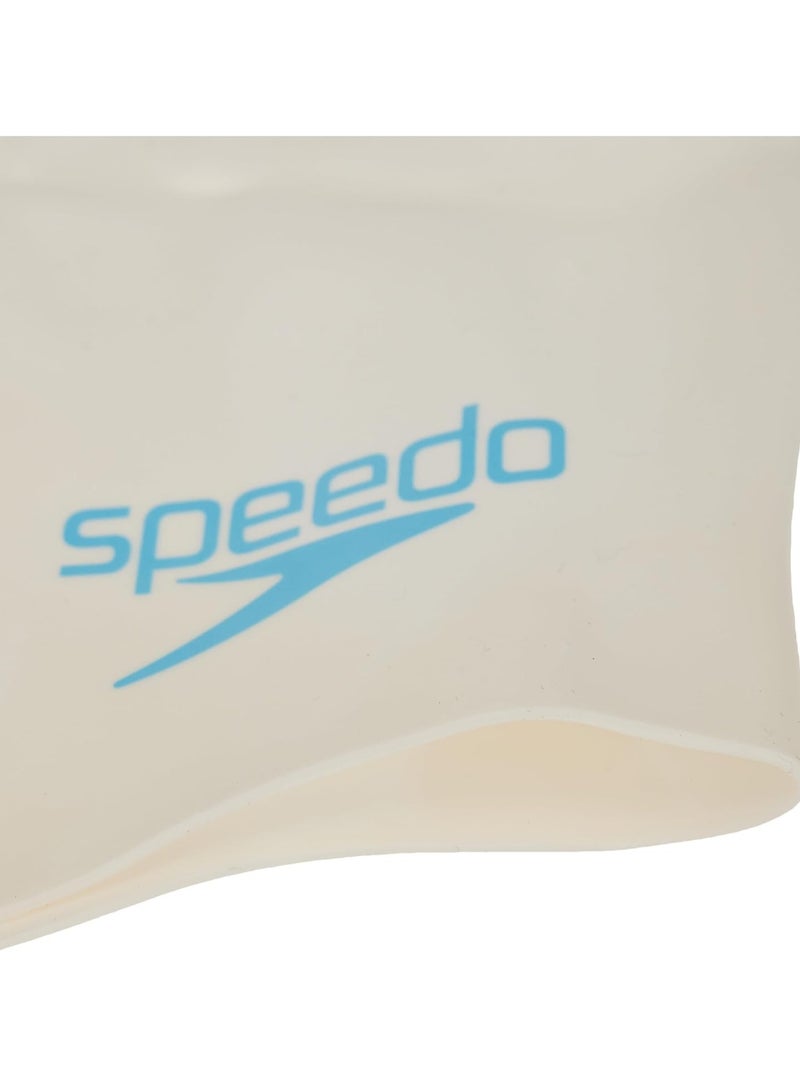 سبيدو قبعة سباحة سبيدو المصنوعة من السيليكون المصبوب البسيط للأطفال من الجنسين - Image 2