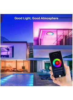 Arabest Ceiling Lamp Led Lights Modern Full Color Dimming, Remote Control, Intelligent Voice Control, Smart Timmer, Bedroom Round Ceiling Lamp Ceiling Light Led  - Image 5