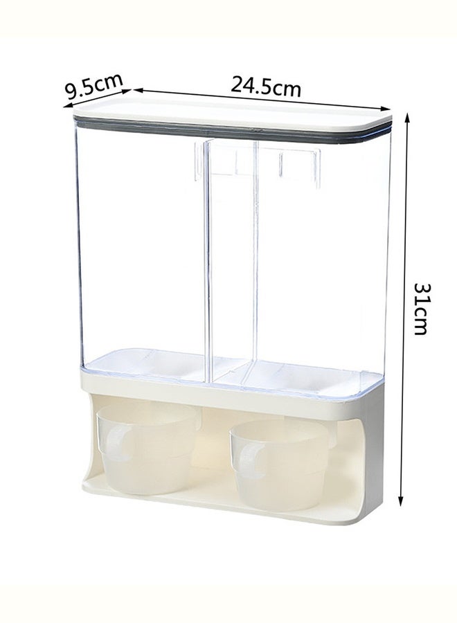 fashionhome Set of 4 Wall Mounted Plastic Storage Box - Image 1