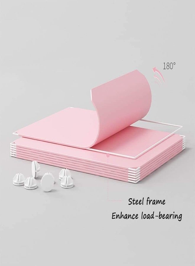 BRIGATTES 12 Door Baby Foldable Wardrobe for Clothes Storage, Kids Almirah for Clothes, Baby Cupboard for Clothes Storage Collapsible Wardrobe for Kids Clothes/Toys/Books-Pink-Cartoon-KTG1 - Image 5