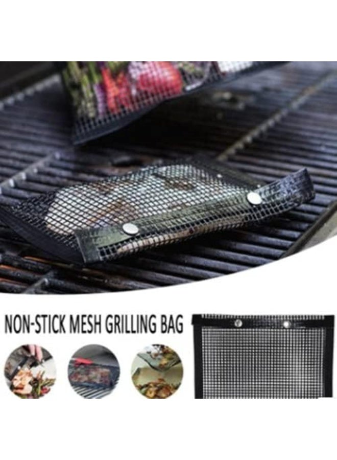 ELECDON Premium Non-Stick BBQ Grill Mesh Bag (Large) – Heat-Resistant Reusable Grilling Bag for Outdoor Picnic, Barbecue & Toaster - Image 2