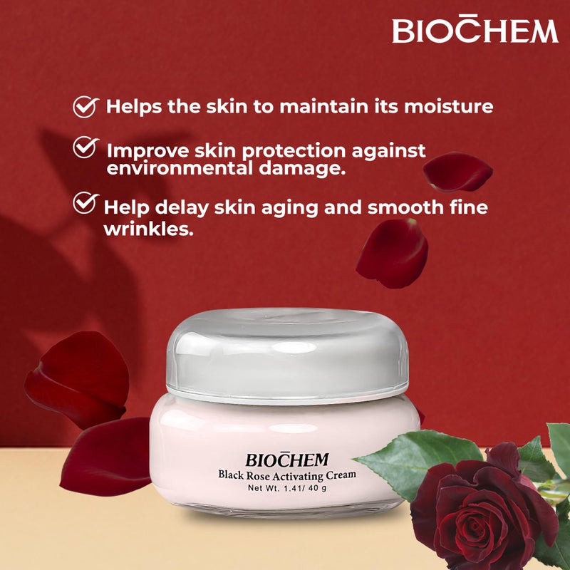 BIOCHEM Black Rose Activating Cream - Face Moisturizer 1.41 oz. / 40 - Image 4