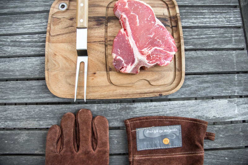 آوتسيت قفازات شواء جلدية - Image 2