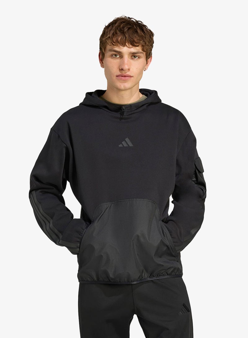 Adidas City Tech Utility Fleece Hoodie - Image 1