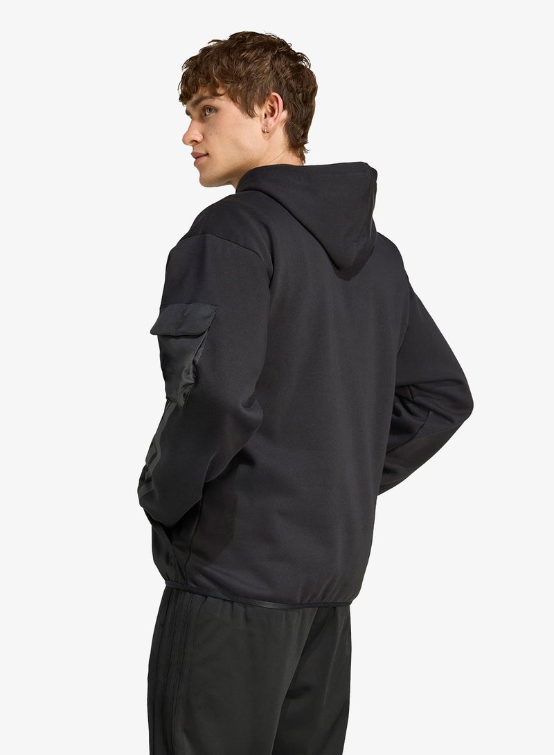 Adidas City Tech Utility Fleece Hoodie - Image 2