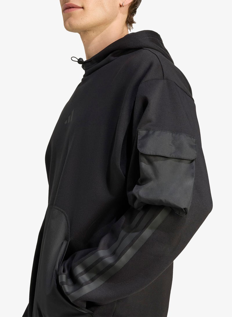 Adidas City Tech Utility Fleece Hoodie - Image 4