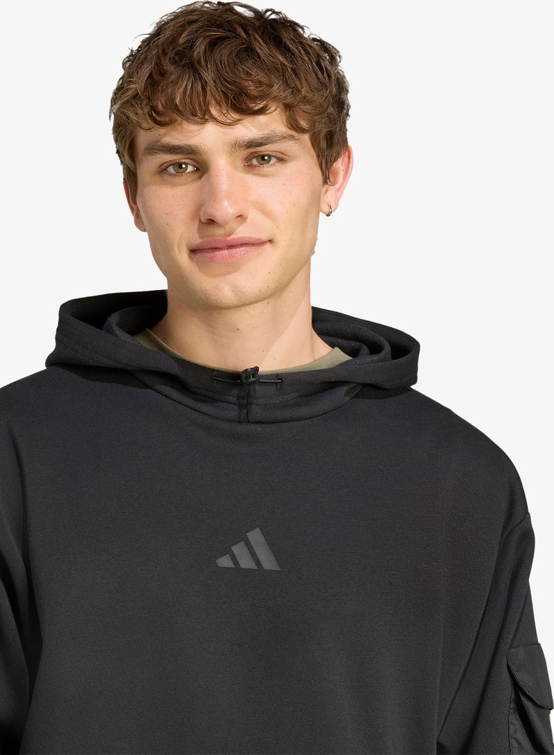 Adidas City Tech Utility Fleece Hoodie - Image 3