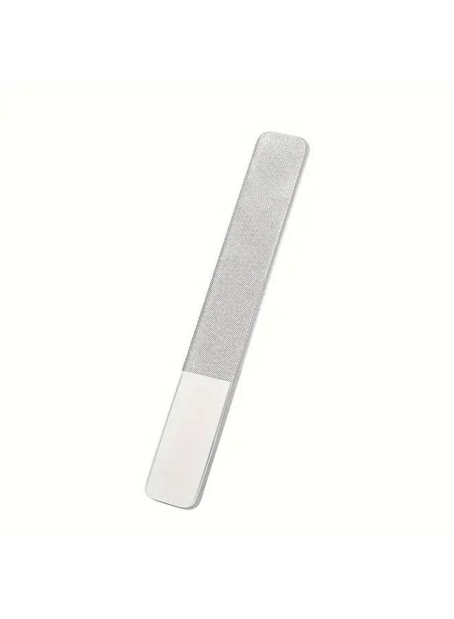Professional Salon Nano Glass Nail File 1pc Odorless For Manicures Pedicures - Image 1