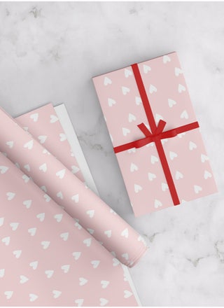 Love Pink Wrapping Paper