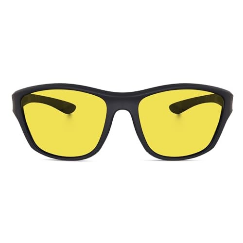 Dervin UV Protected Polarized Sports Sunglasses for Men Driving Cycling Fishing Cricket Sunglasses (HD Yellow) - Image 2