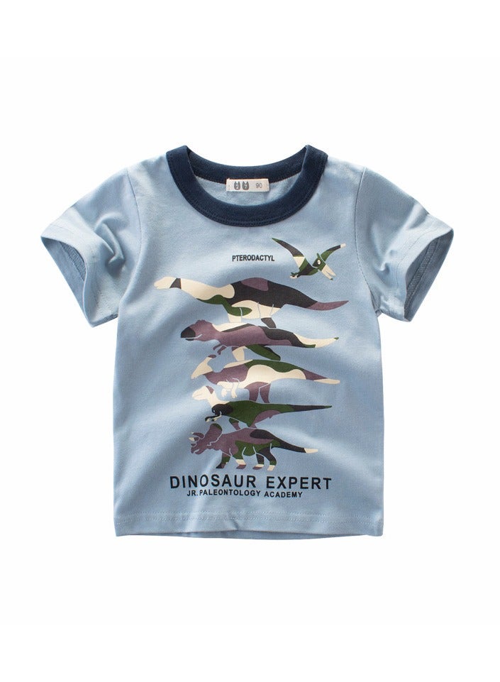 3 Pieces Kids Boys T Shirts Short Sleeve Crewneck For Toddler Cotton T Shirt  - Image 3