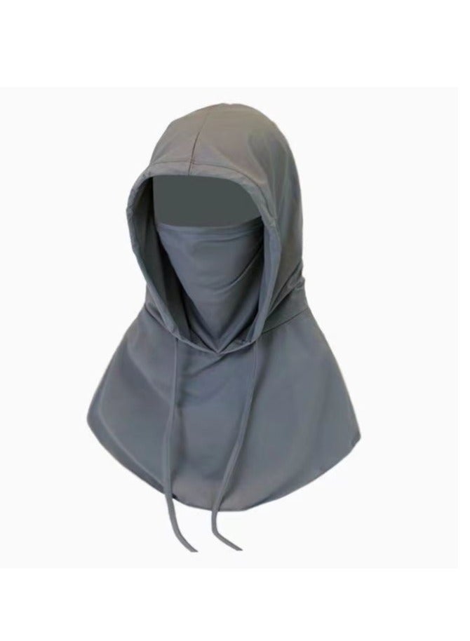 Generic Men's and women's sun protection / UV protection breathable long neck mask suitable for riding motorcycle fishing hooded sun hat mask  - Image 2