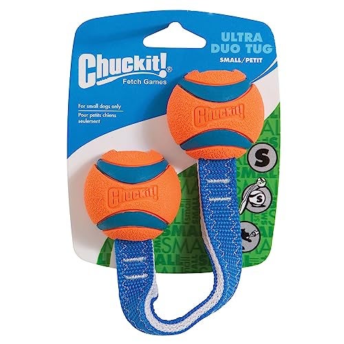 Chuckit Ultra Duo Tug Dog Toy Small Indoor and Outdoor Dog Ball for Dogs 020 Pounds - Image 1