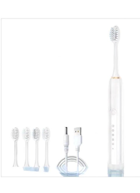 Electric Toothbrushes for Adults with 4 Brush Heads, Sonic Rechargeable Teeth Whitening, Power Toothbrush