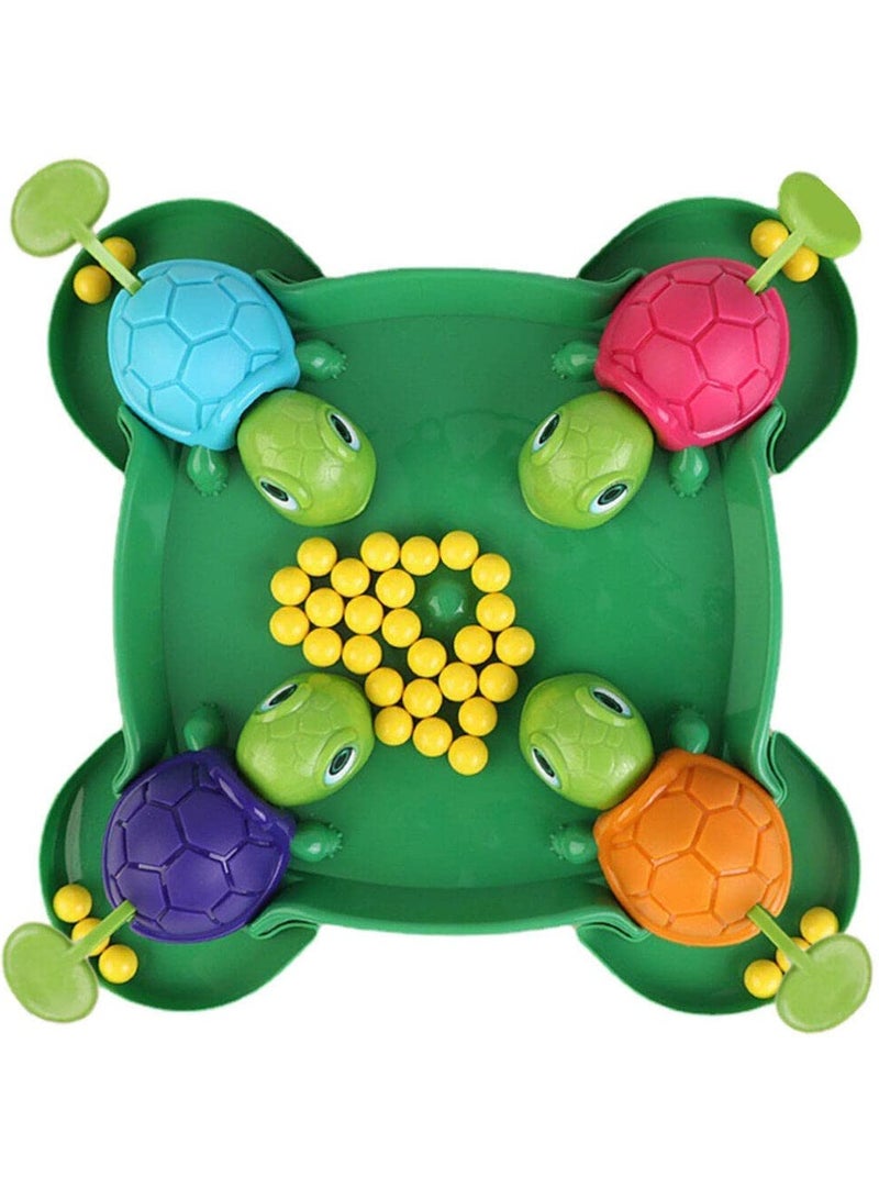 SYOSI Hungry Turtle Bean-Eating Board Game, Interactive 4-Player Family Table Game, Early Educational Montessori Toy, Fun Tortoise Design, Durable ABS Construction, Ideal for Family Gatherings and Parties - Image 1