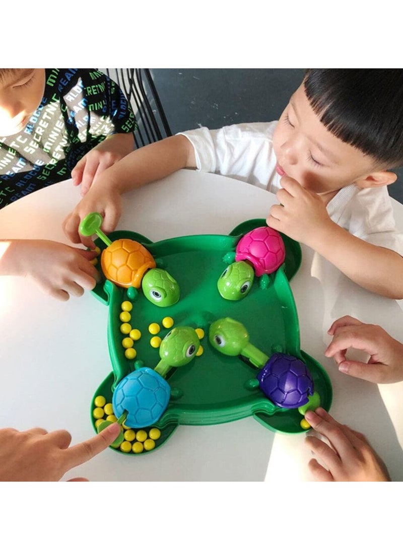 SYOSI Hungry Turtle Bean-Eating Board Game, Interactive 4-Player Family Table Game, Early Educational Montessori Toy, Fun Tortoise Design, Durable ABS Construction, Ideal for Family Gatherings and Parties - Image 3
