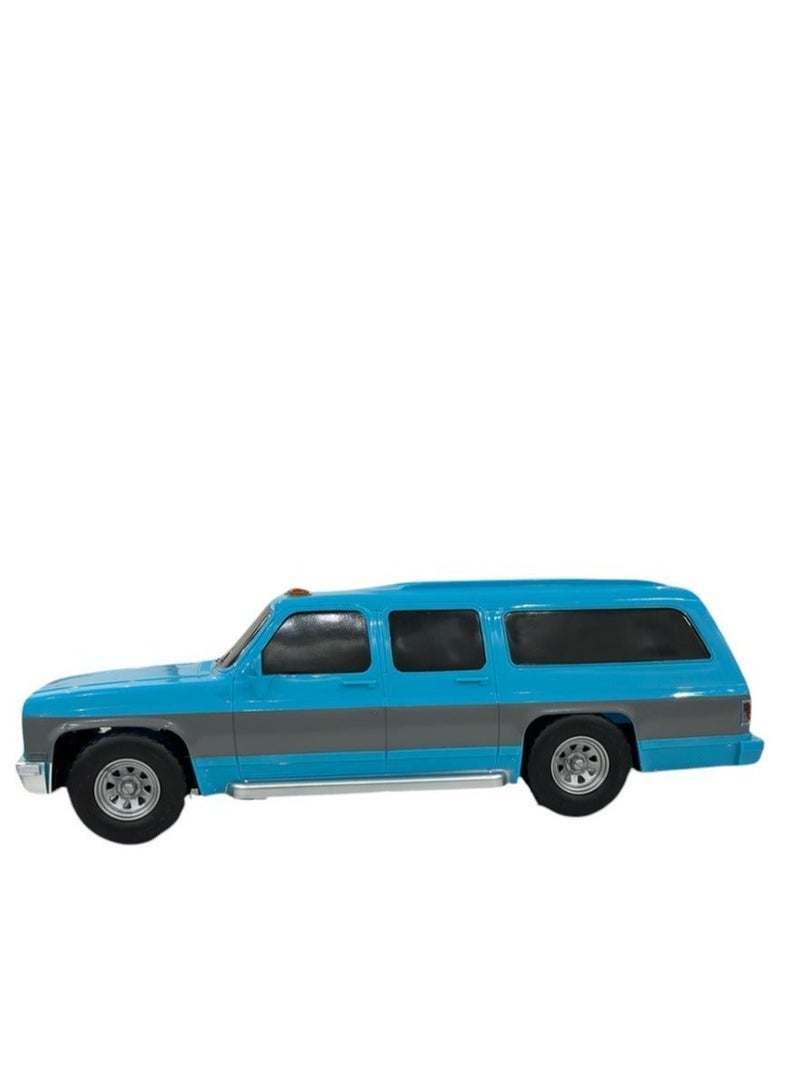 Rally Classic Vintage SUV Toy Car – American Retro Square Off-Road Vehicle Model in Blue & Silver, 70s/80s Style Collectible Adventure Car for Kids & Classic Car Enthusiasts - Image 3