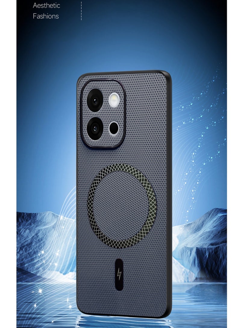 دبليو تيك غلاف هاتف OnePlus 13T 5G 2025 مع دعم الشحن اللاسلكي وغطاء مغناطيسي من جلد PU (MCMPMN) - رمادي - Image 4