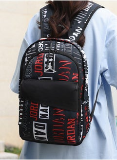 Jordans 【School season】 Printed Large Capacity Zipper Backpack School Bag Student Backpack Classic Backpack Laptop Backpack Colorful Backpack  - Image 3