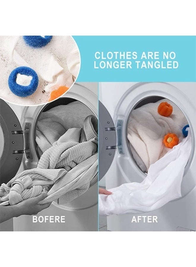 Hair Catcher Balls, Reusable Absorbent Hair Catchers for Washing Machines and Clothes, Washer and Dryer Hair Catchers for Clothes, Dogs, Cats, and Pets - Multicolor - Image 4