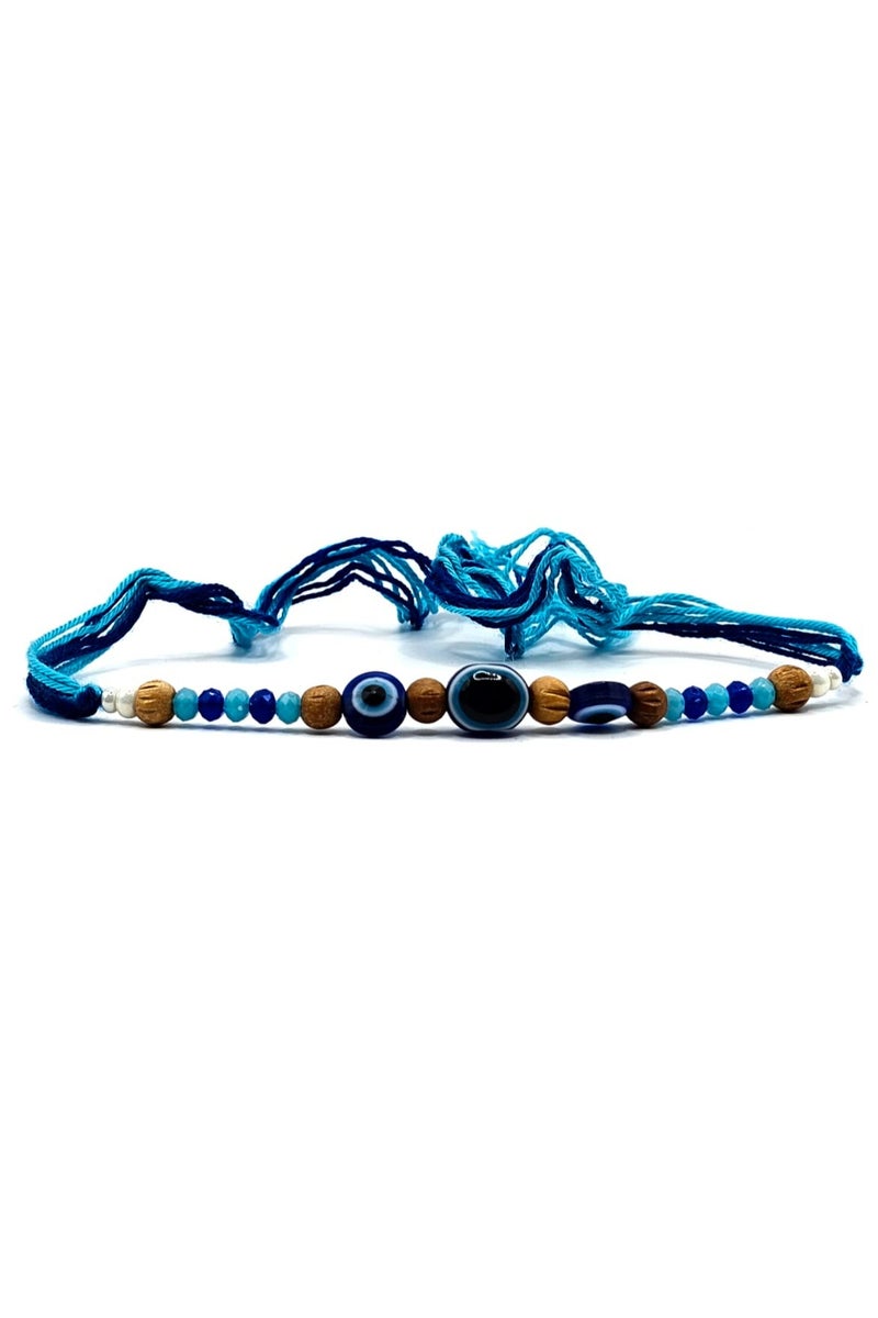 Traditional Rakhi for Brother – Handcrafted Raksha Bandhan Thread with Decorative Beads (DESIGN 1) - Image 2