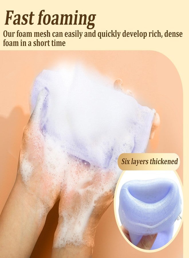 Yoblink 10 PCS Soap Bag,Exfoliating Mesh Bar Soap Pouch,5 Colors Soap Saver - Image 3