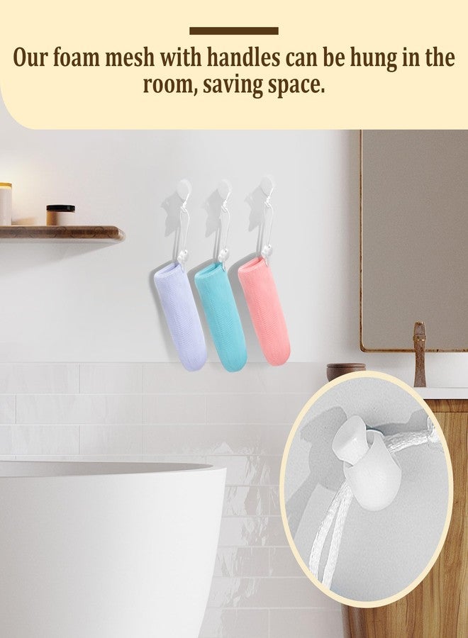 Yoblink 10 PCS Soap Bag,Exfoliating Mesh Bar Soap Pouch,5 Colors Soap Saver - Image 5