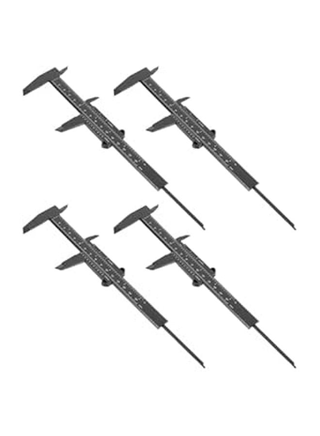 4Pcs Plastic Caliper Measuring Tool with Clear Scale for Small Parts DIY Jewelry Making - Image 1