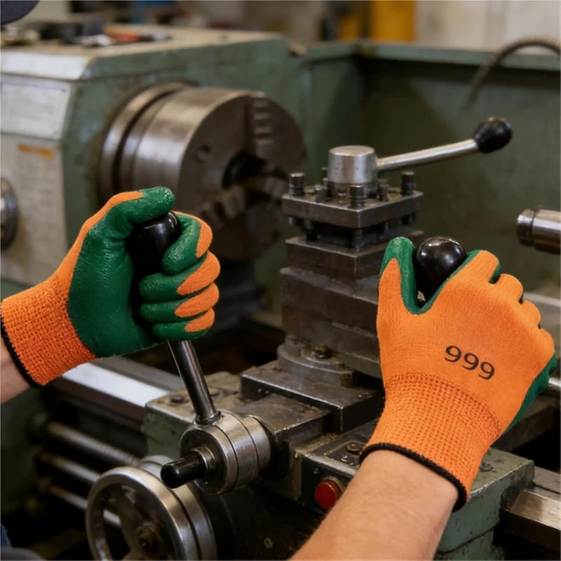 Compatible for Alkali Resistant Nitrile Latex Safety Gloves Comfortable Soft for Construction, Bricklaying, Carpentry & Outdoor Work - Image 3