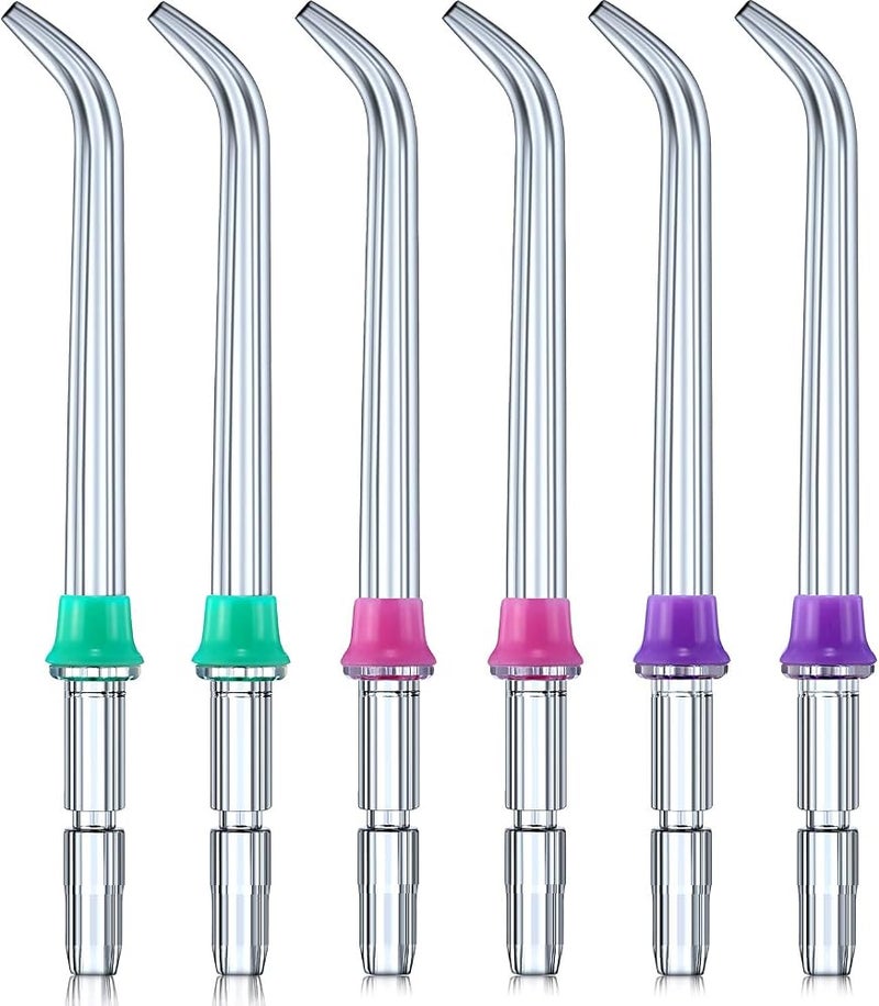 Frienda Replacement Classic Jet Tips Dental Water Jet Nozzle Accessories for Waterpik Water Flossers (Like WP-100) and Other Oral Irrigators (6 Pieces) - Image 1