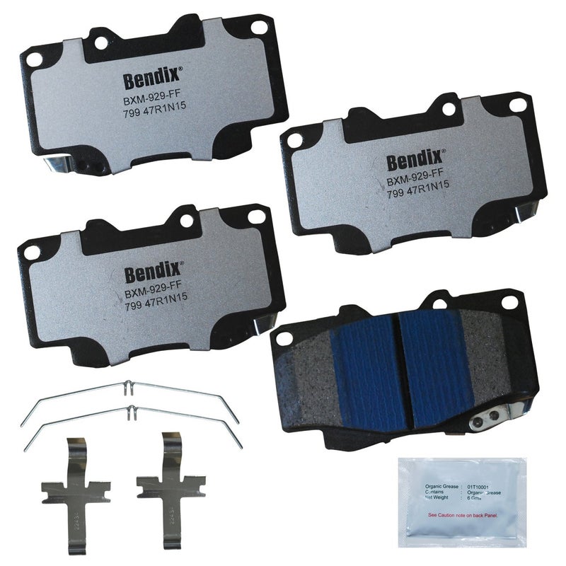 Bendix Fleet Metlok MKD799FM Semi-Metallic Front Brake Pads for Toyota Tacoma 2004-1999 - Image 4