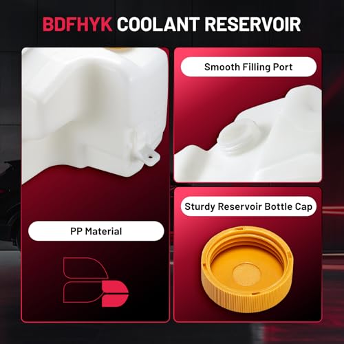 BDFHYK Engine Coolant Expansion Reservoir Overflow Tank Compatible with 2002-2006 Nissan Altima 2002-2008 Nissan Maxima Replace 603-614 21710-8J000 NI3014105 - Image 4
