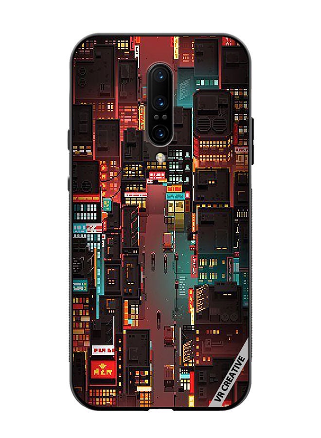 VR CREATIVE Protective Case Cover For OnePlus 7 Pro Street Of Tokyo Design Multicolour - Image 1