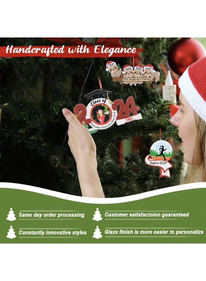 WorldWide Snowman Family Personalized Ornament Family of 4 Multi 1 - Image 4