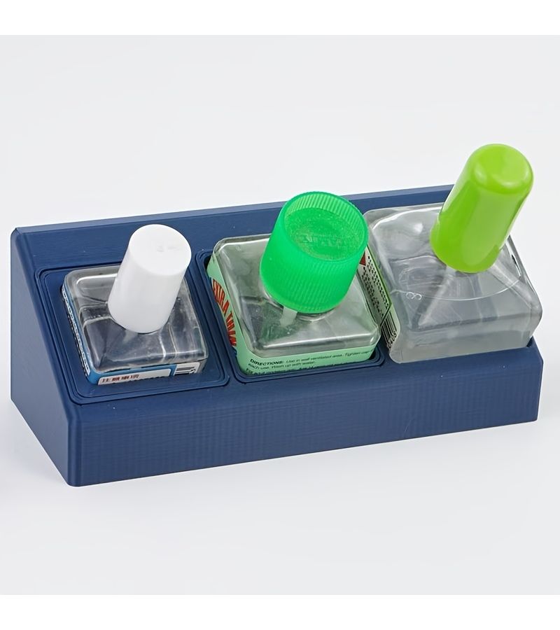 Style D Anti Leak Tilted Spout Glue Storage Base With Adjustable Width for Most Glue Sizes - Image 1