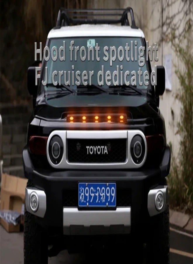 Generic Toyota Fj Cruiser  Bonnet Hood Amber Lights - Image 1