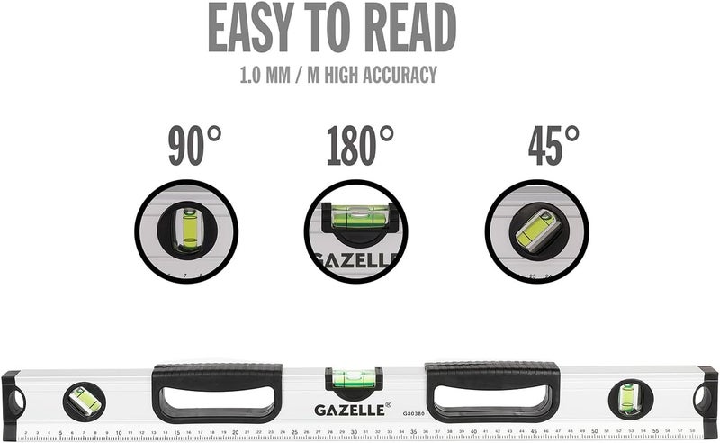 Gazelle Gazelle 24 Inch Aluminium Box Level - Image 4