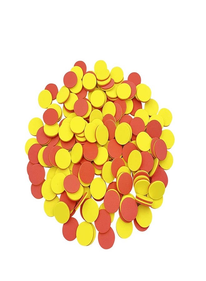 SEETOOOGAMES Foam Two-Color Counters - 1 inch counters for Kids Math Red/Yellow, Educational Counting, Sorting, Patterning, Grouping & Math Bingo Chips, Set of 200 - Image 1