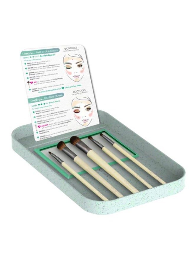 إيكوتولز مجموعة فرش العيون اليومية المحددة من إيكو تولز + صينية - Image 3