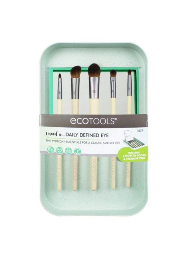 إيكوتولز مجموعة فرش العيون اليومية المحددة من إيكو تولز + صينية - Image 2