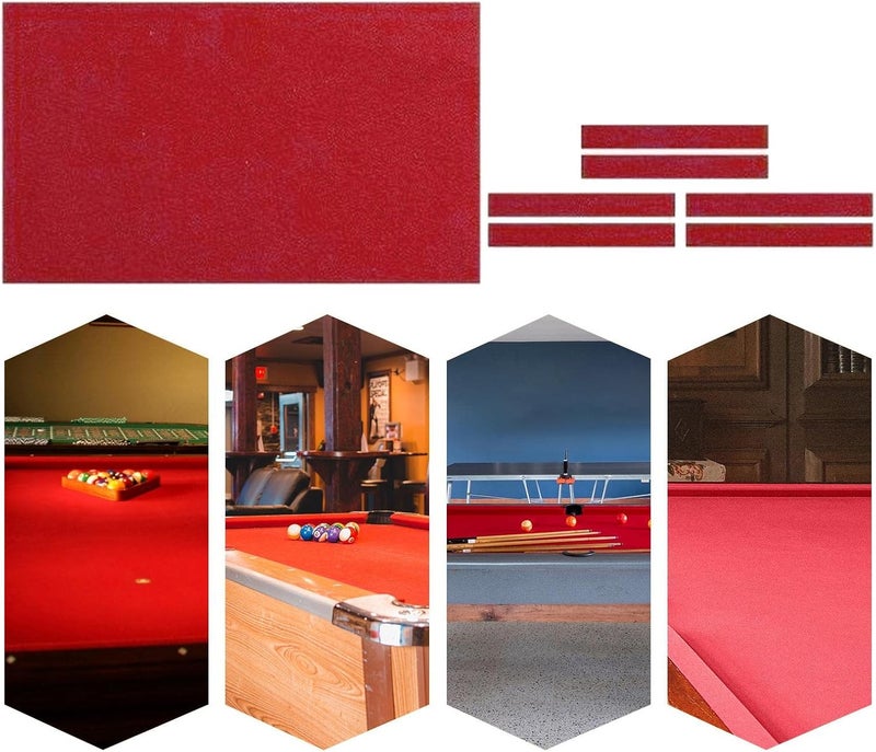 klarako Billiard Cloth, Table Felt, Snooker Indoor Sports Game Table Cloth with Cushion Cloth Strip - Image 2