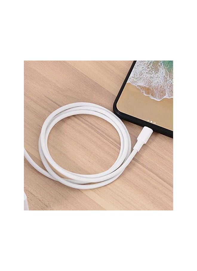 Zaboon - E11 Smile Usb C To Lightning Cable 18 W 6Ft Mfi Certified Fast Charging Syncing Cord For Iphone 12 12 Mini 12 Pro 12 Pro Max 11 Pro 11 Pro Max X Xs Xr Xs Max 8 8 Plus Ipad air pods White - Image 1