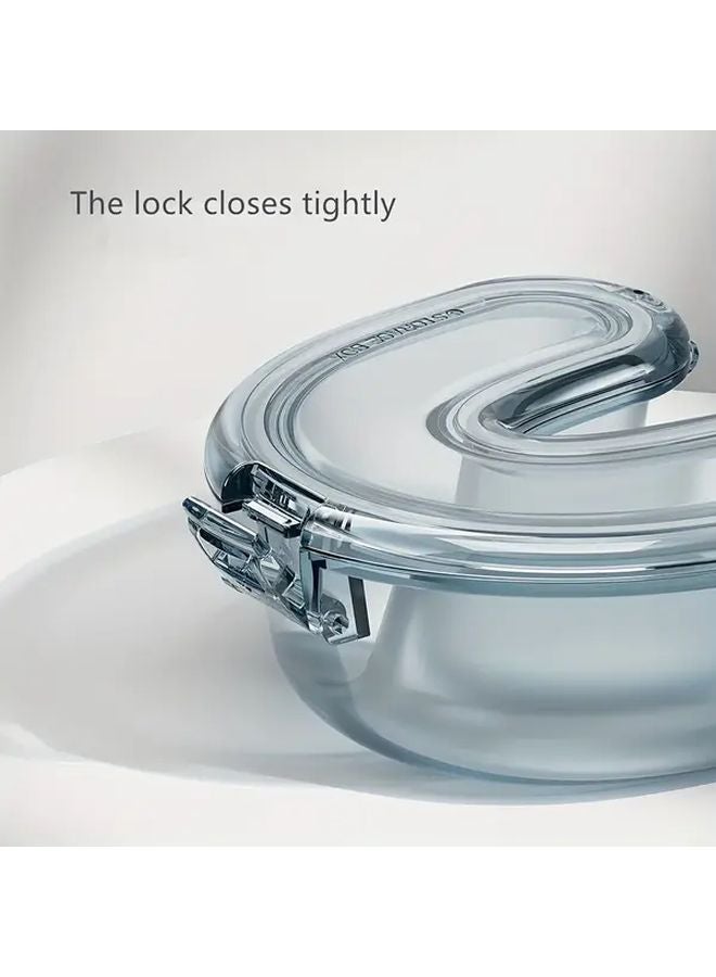 Black U Shaped Denture and Retainer Storage Box with Stent Cup for Cleaning - Image 3