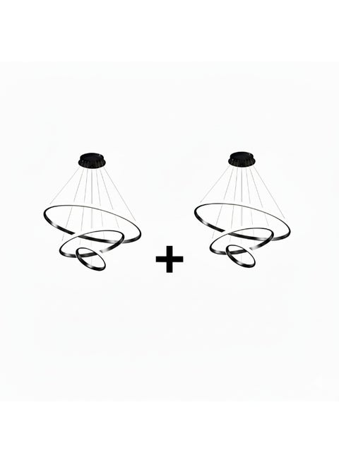 عدد 2 نجفة ليد مودرن مناسبة لجميع الديكورات 60x60cm