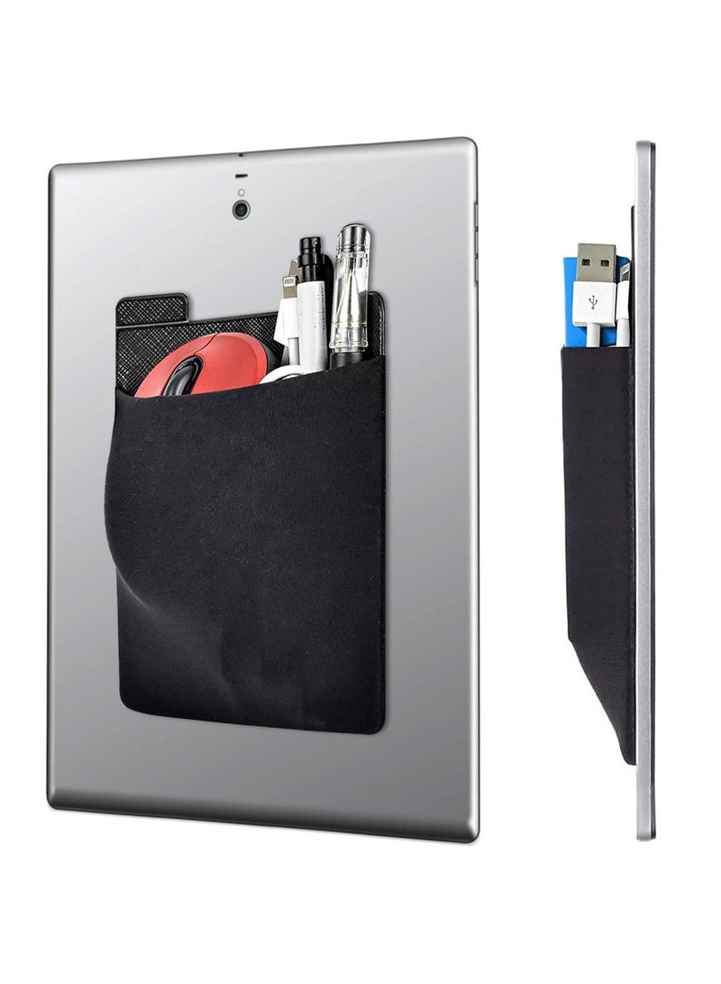 SYOSI Portable Hard Drive Case, External Drive Pouch Pocket Wireless Mouse Carrier Stick-On Laptop Organizer Pocket Computer Accessory Holder for External Hard Drive,Wireless Mouse,Cables and Earphones - Image 1