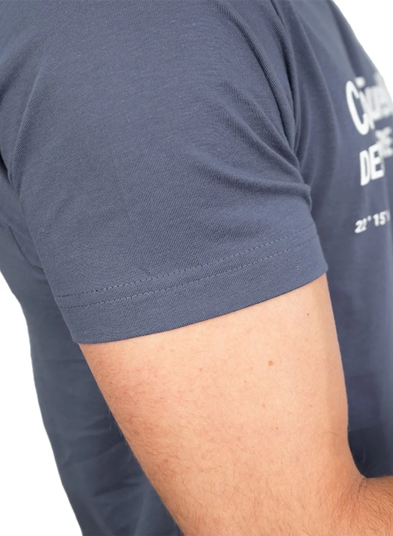 GIORDANO  Men’s Slim Cotton Crew Neck Message Print Tee for Men | Best Price UAE