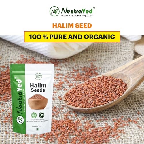 NeutraVed Halim Seeds for Eating | 350g Aliv for Eating Superfood & Hair Growth | Asaliya | Garden Cress | Haleem Seeds | Immunity Booster - Image 2