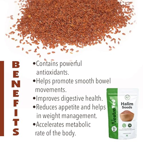 NeutraVed Halim Seeds for Eating | 350g Aliv for Eating Superfood & Hair Growth | Asaliya | Garden Cress | Haleem Seeds | Immunity Booster - Image 5