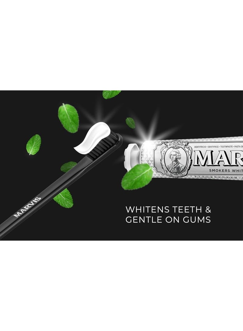 مارفيس تبييض معجون أسنان النعناع - 85 مل / 4.4 أوقية معبأة مع Xylitol لتبييض الأسنان الفعالة والتنفس الطازج - Image 5